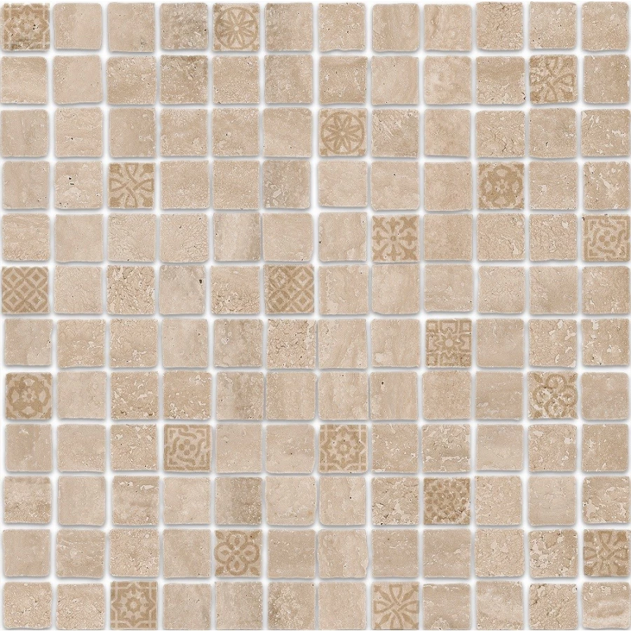 Мозаика Kerama Marazzi Риальто Антика 2 матовая бежевая MBD004 30х30 см