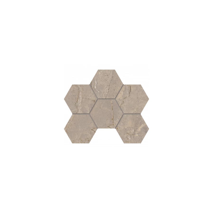 Мозаика Estima Bernini BR02 Hexagon неполированная 67340 28,5х25 см