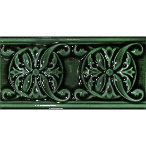 Плитка настенная Cevica Plus Classic 10 Esmeralda глянцевая зеленая CV62759 15х7,5 см