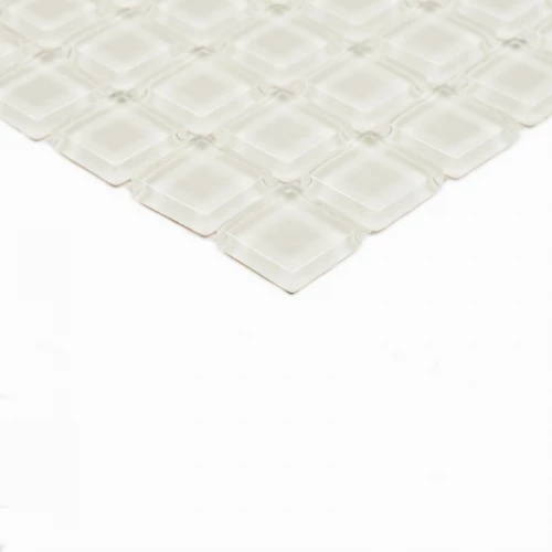 Мозаика Bonaparte Стеклянная мозаика Super white 15х15 глянцевая белая 30х30 см