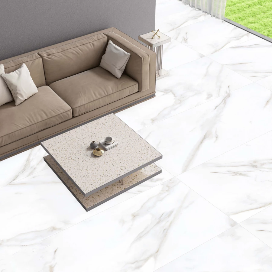 Керамогранит Realistik RS Aura Statuario Porsh Carving белый 120x60 см