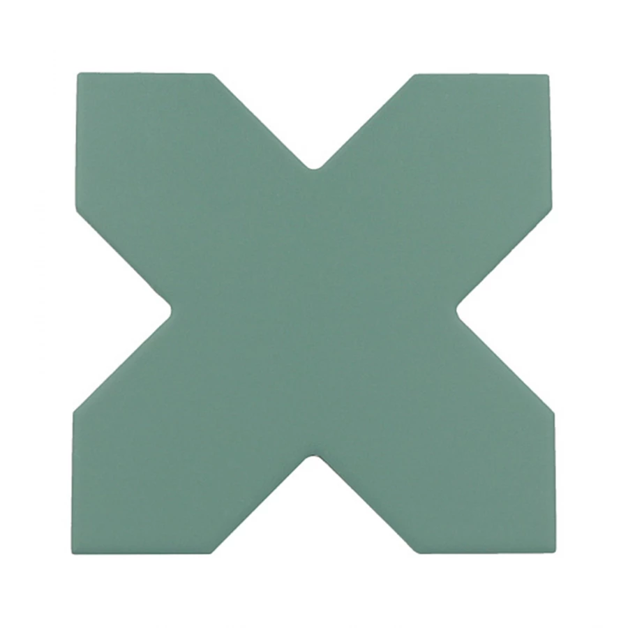 Керамогранит Equipe Porto Cross Pickle Green матовый зеленый 30621 12x12 см