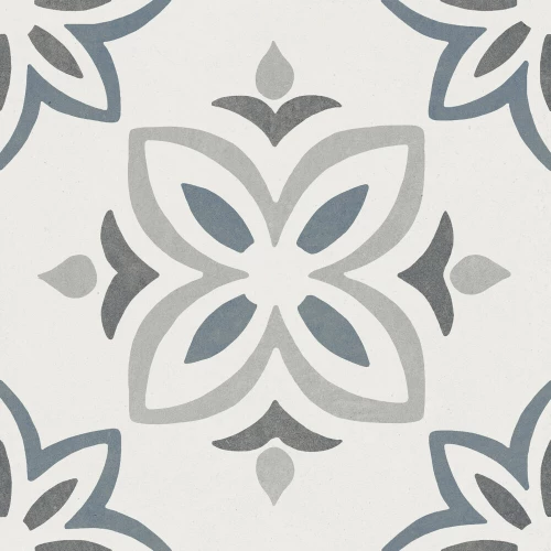 Керамогранит Harmony Peronda Provenza Blue Bloom матовый многоцветный 3386037791 22,3х22,3 см