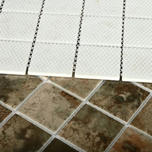 Мозаика Bonaparte Стеклянная мозаика Amuletto Leaf 48х48 глянцевая коричневая 30х30 см