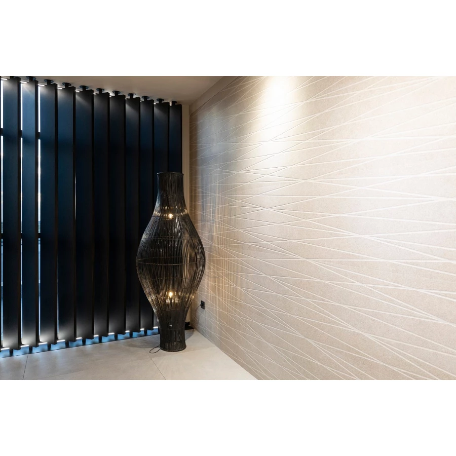 Плитка настенная Porcelanosa Саваннах Сализа Вертисе / Savannah Caliza Vertice матовая бежевая 100330305 150х59,6 см