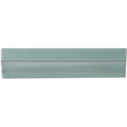 Плитка керамическая Adex Нери Cорниса Cласиcа Сеа Греен / Neri Cornisa Clasica Sea Green глянцевая зеленая ADNE5624 15х3,5 см