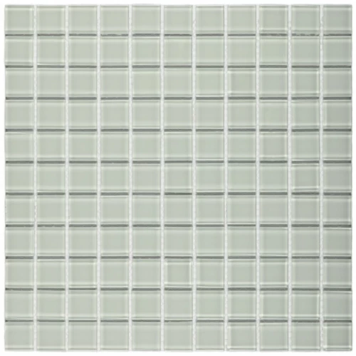 Мозаика Bonaparte Стеклянная мозаика White glass 25х25 глянцевая белая 30х30 см