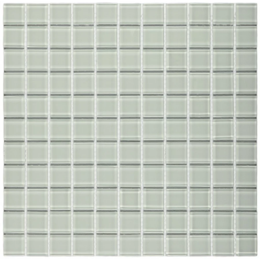 Мозаика Bonaparte Стеклянная мозаика White glass 25х25 глянцевая белая 30х30 см