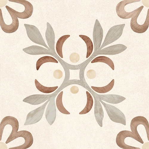 Керамогранит Motto Velvet Clay Decor 4 матовый бежевый N100200 20x20 см