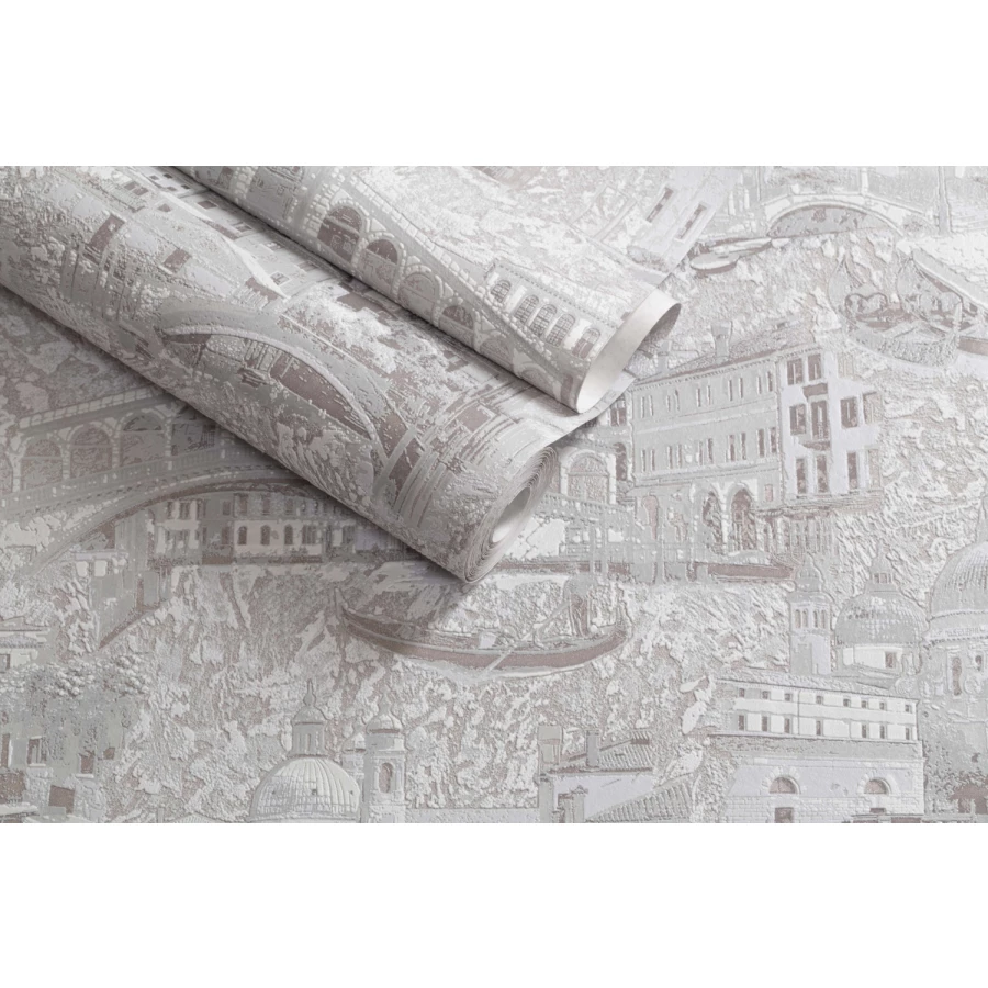 Обои флизелиновые Palitra Home HomeColor Serra серые HC31051-24 1,06х10,05 м