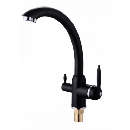 Смеситель для кухонной мойки Viko V-5224 черный
