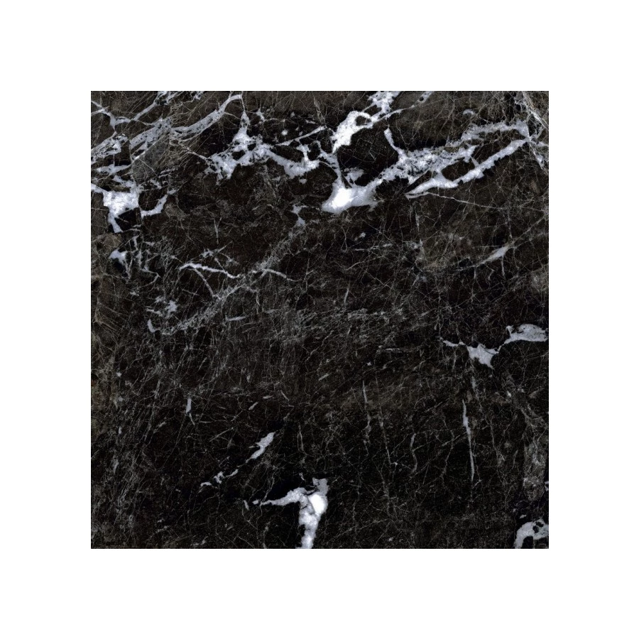 Керамогранит Gresse Simbel carbon Мрамор черно белый матовый GRS05-03M 600*600*10мм 60х60 см