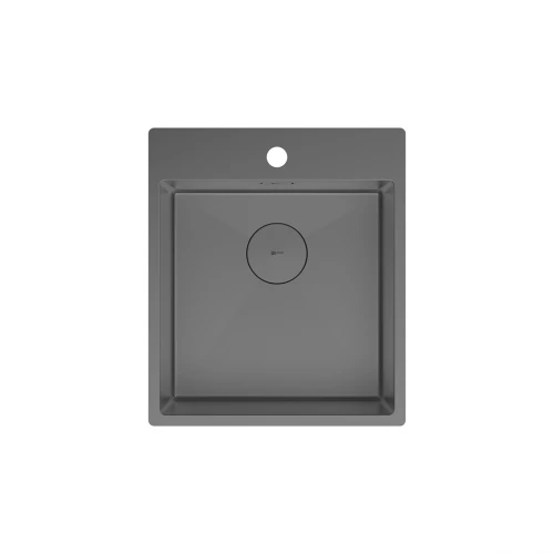 Кухонная мойка Lemark Janga 440 прямоугольная из нержавеющей стали графит 9936103