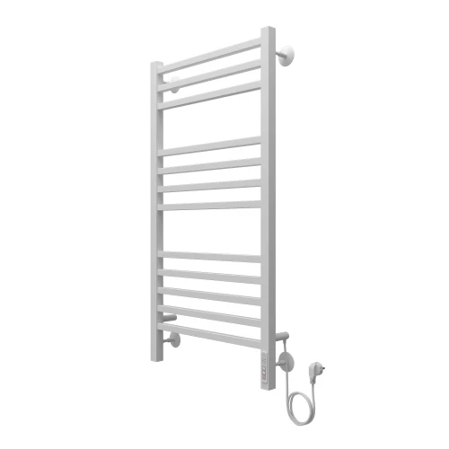 Полотенцесушитель электрический Azario Ancona квадрат 12 секций тен справа белый AZ71850W 50x100 см