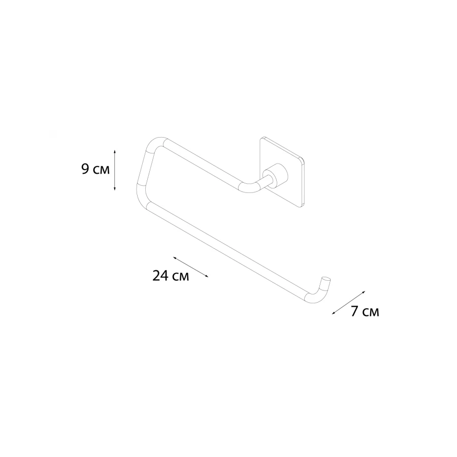 Держатель бумажных полотенец Fixsen Square FX-93110C хром