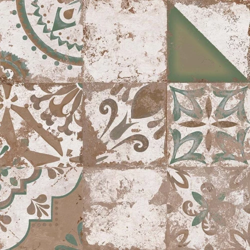 Керамогранит El Molino Memory 7 Verde Brillo матовый с блеском многоцветный 58х58 см