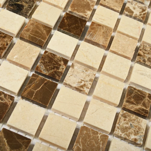 Мозаика Bonaparte Каменная мозаика Elite 15х15 матовая бежевая 30,5х30,5 см