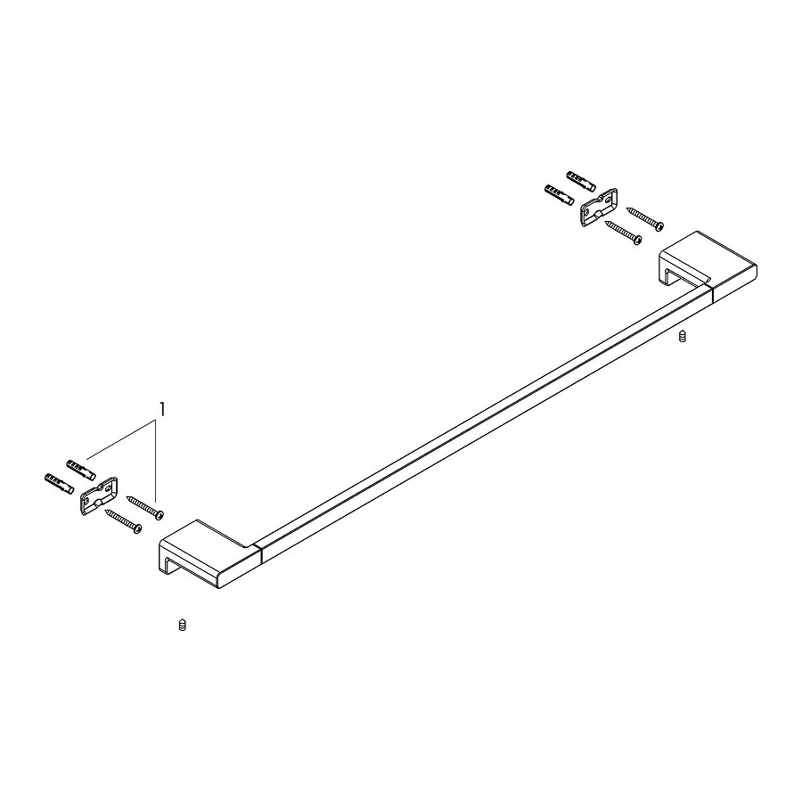 Держатель банных полотенец Hansgrohe AddStoris полированное золото 41747990