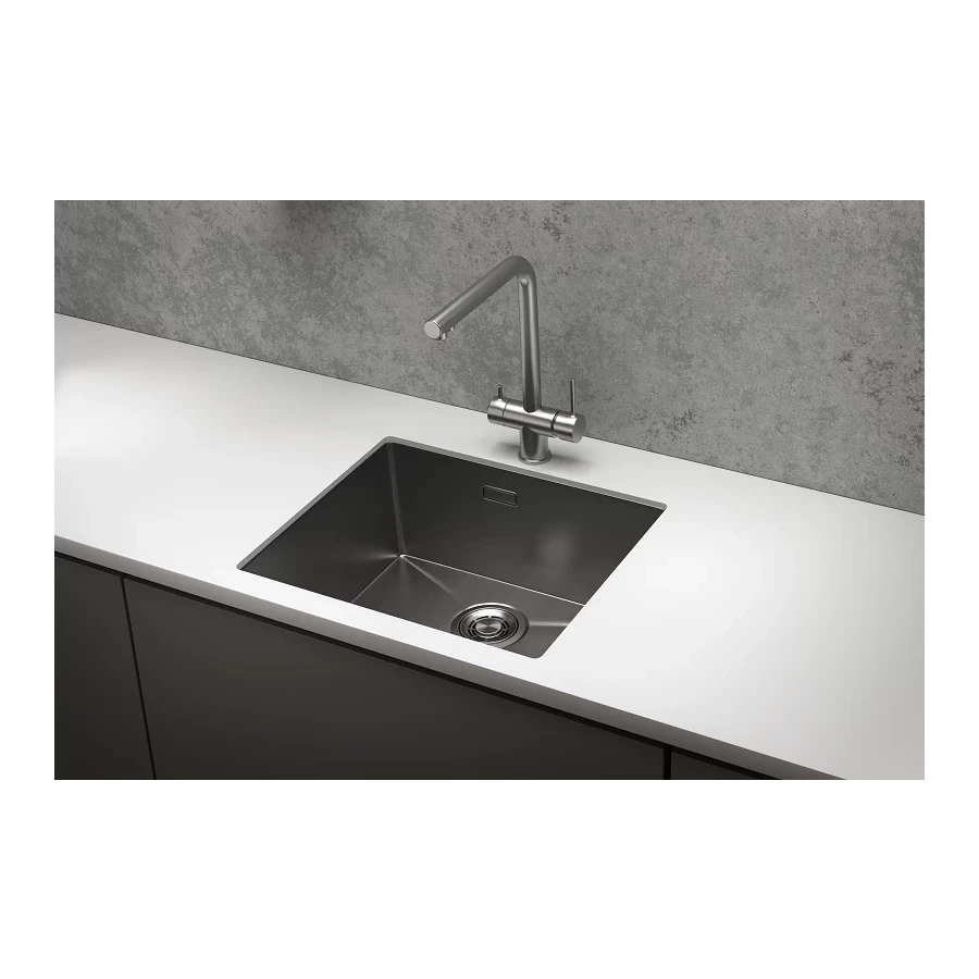 Кухонная мойка Granula 5445U, сталь сатин