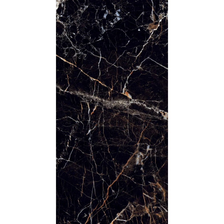 Керамогранит Arcadia Ceramica Torino Black High Gloss чёрный HG2007-A 120х60 см