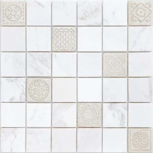 Мозаика из натурального камня LeeDo Ceramica Art Dolomiti bianco MAT серо-белый 30x30 см