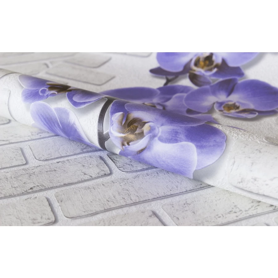 Обои виниловые Аспект Орхидея серые 10107-46 0.53x10.05 м