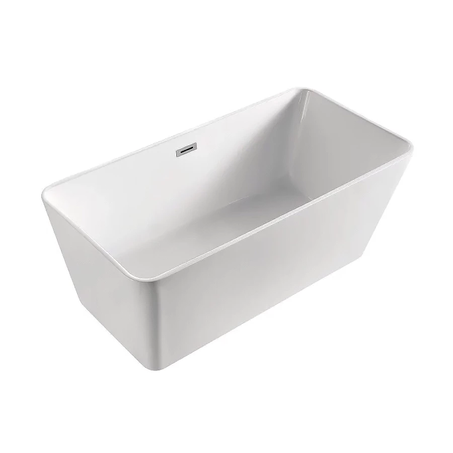 Ванна акриловая Azario Lincoln свободностоящая в комплекте с сифоном и металлической рамой LIN16080 160х80х58 см