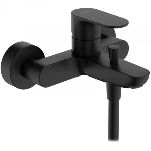 Смеситель для ванны Hansgrohe Rebris S керамический картридж черный матовый 72440670