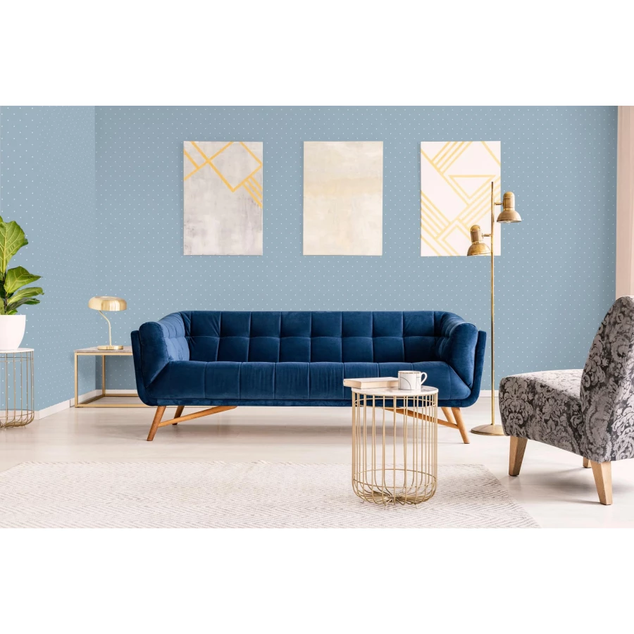 Обои винил на флизелине Grandeco Jack 'n Rose 2024 Jack' n Rose Junior Синий Белый JR 1104 10,05x0,53 м