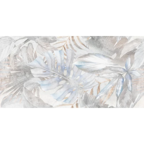 Керамогранит Delacora Bahamas Floristry Light матовый граниль светло-серый D120241G 120х60 см