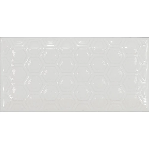 Плитка керамическая Equipe Метро Парадисе Whите / Metro Paradise White глянцевая белая 21275 15х7,5 см