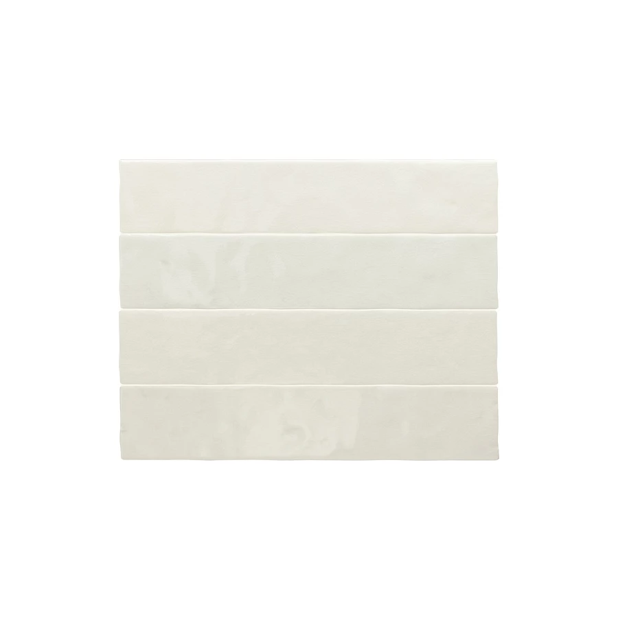 Плитка настенная Equipe Menorca White глазурованная глянцевая белая 31623 32,8x6,5 см