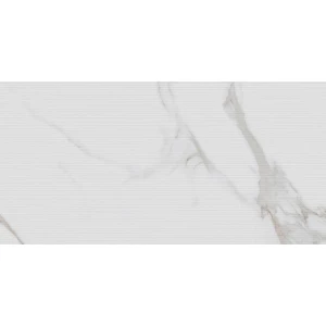 Керамогранит Neodom Classic Marble Statuario Irish Gold Linear Matt матовый белый N20575 120х60 см