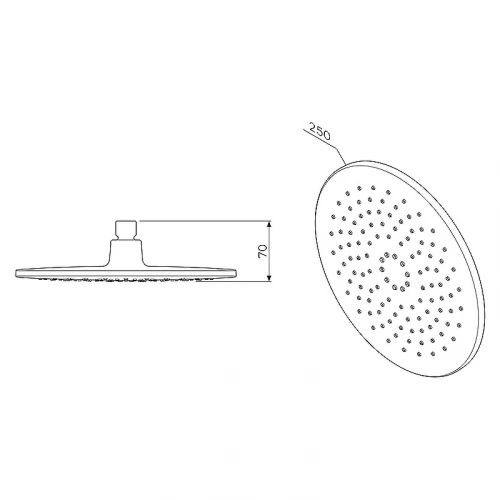 Тропический душ Am Pm Like F0580000 25 см