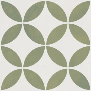 Керамогранит Harmony Peronda Mayari Green Petals LT матовый зеленый 3386037798 22,3х22,3 см