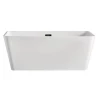 Ванна акриловая Azario Lincoln свободностоящая в комплекте с сифоном и металлической рамой LIN16080 160х80х58 см
