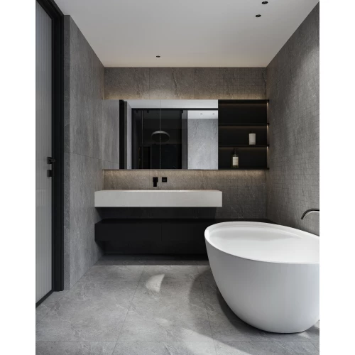 Мозаика Bonaparte Керамогранитная мозаика Ground Grey 48х48 матовая серая 30х30 см