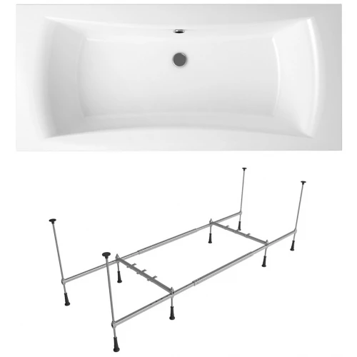 Акриловая ванна Lavinia Boho Evan S1-37110180 универсальная (комплект 2 в 1) 180x80 см