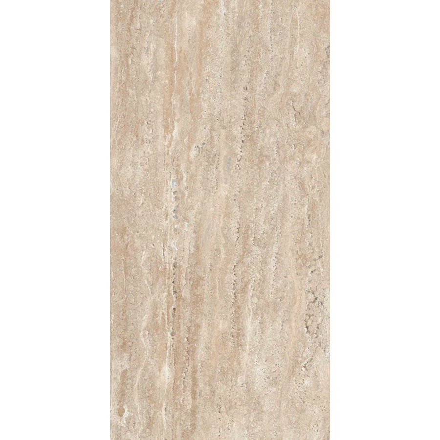 Керамогранит Belleza Rizzoni Travertino Brown Velvet матовый бежевый 120х60 см