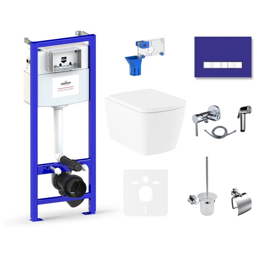 Унитаз Lavinia Boho Relfix Aveo Rimless 75110707 (комплект 10 в 1)