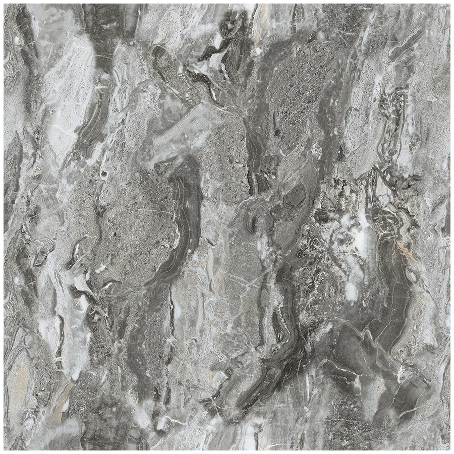 Керамогранит Ceradim Ocean Awesome Grey серый Полированный 60х60 см