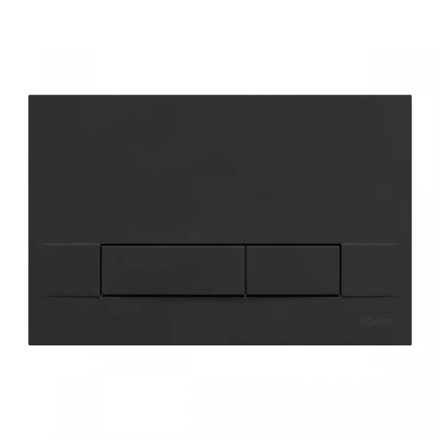 Кнопка смыва Lemark Bit для инсталляции механическая черный матовый soft touch 9802006