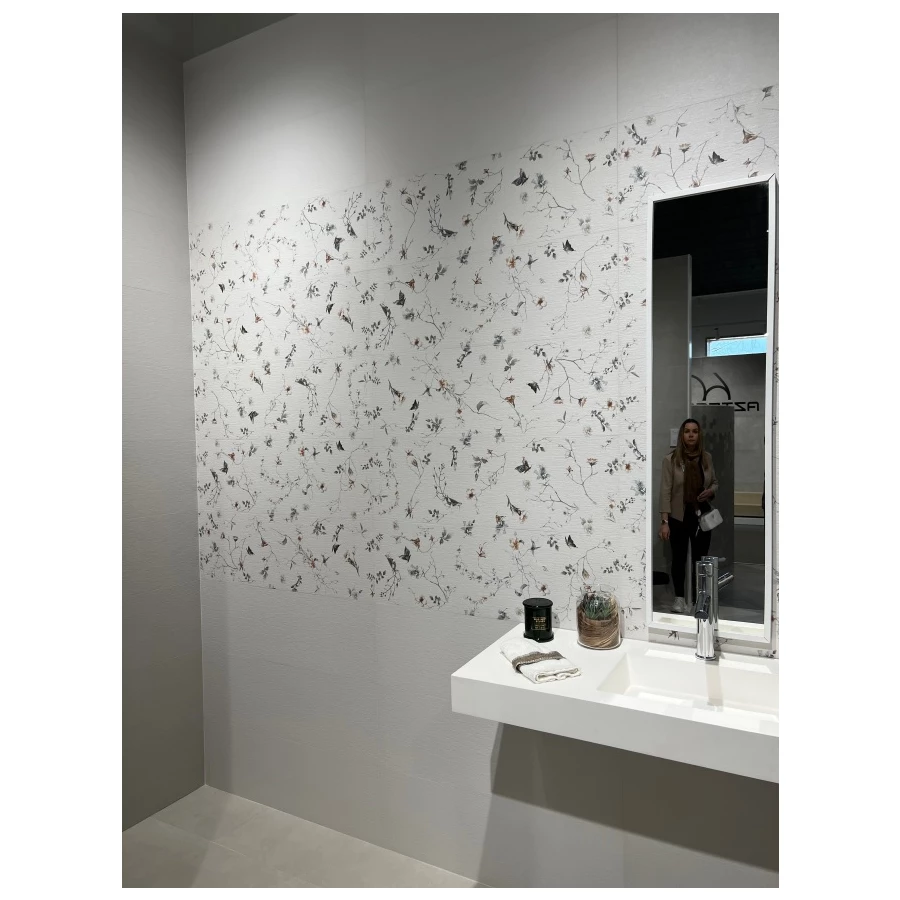 Плитка настенная Azteca Sense Decor Sendai R90 White 90х30 см