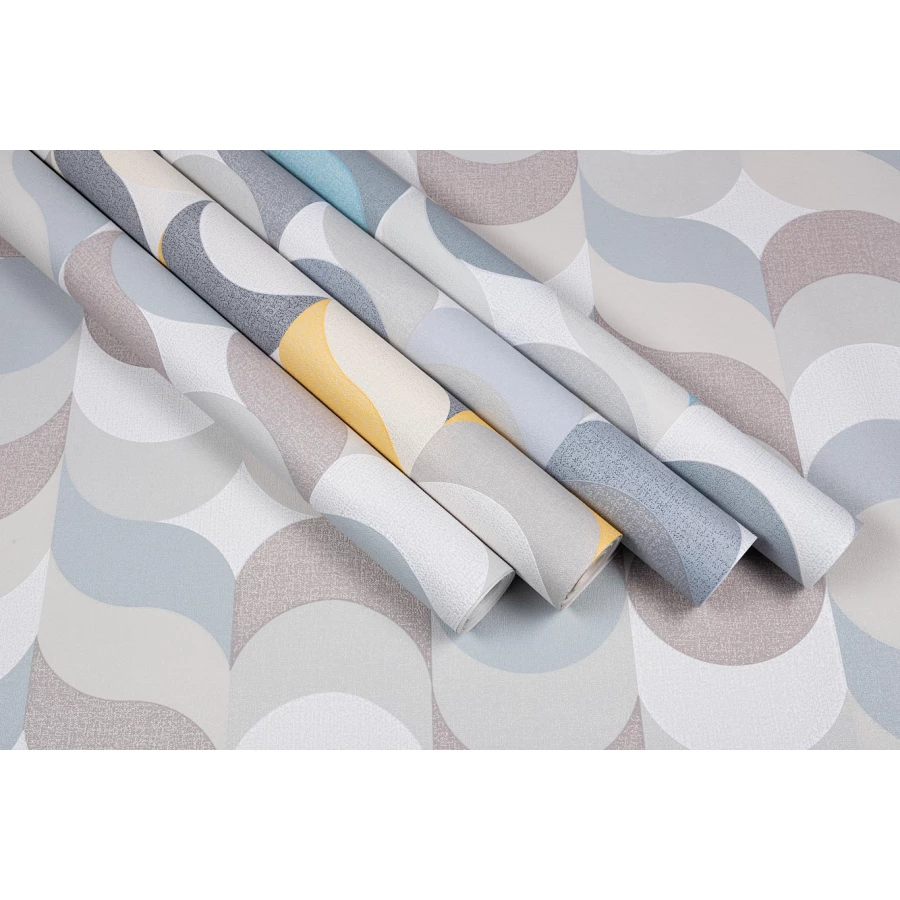 Обои флизелиновые Palitra Home Confetti HomeColor жёлтые HC31185-34 1,06х10,05 м