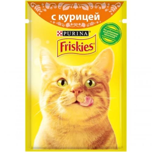Влажный корм для кошек Friskies с курицей в подливе 85 г