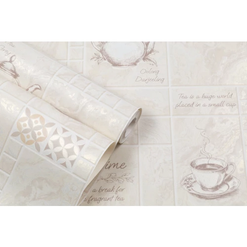 Обои виниловые Palitra Home Tea Time HomeColor бежевые HC11060-12 0,53х10,05 м