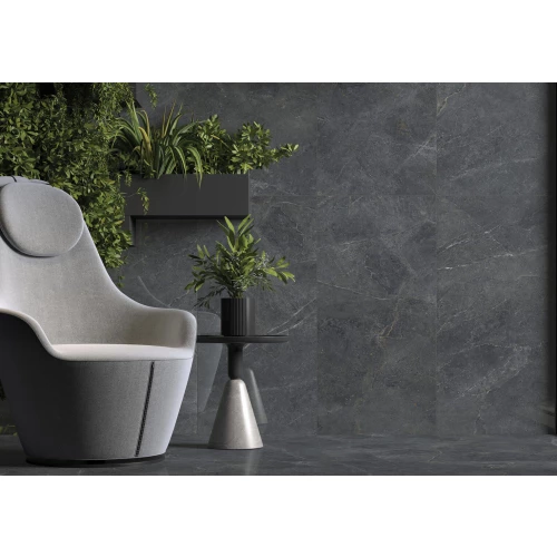 Керамогранит Cerrad Distinct Graphite Silky Cristal темно-серый 119,7x59,7 см