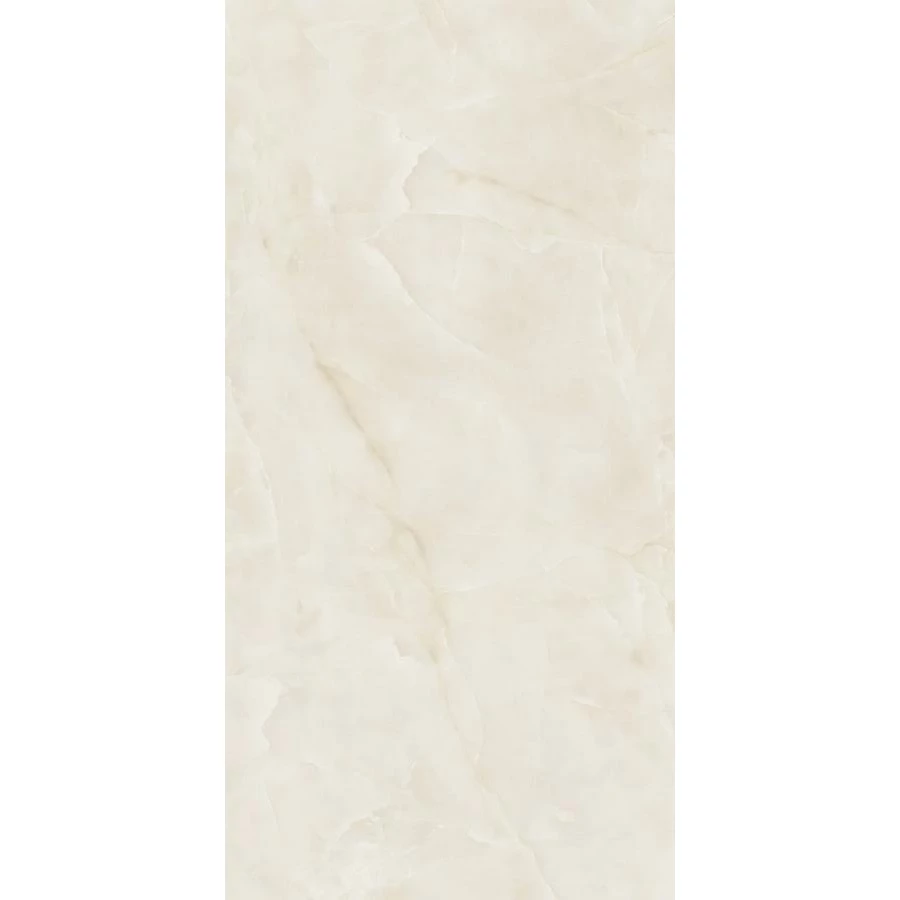 Крупноформатная плита Atlas Plan Италия Оникс Уайт / Onyx White Polished полированная под мрамор белый AJHJ 162×324 см 12 мм