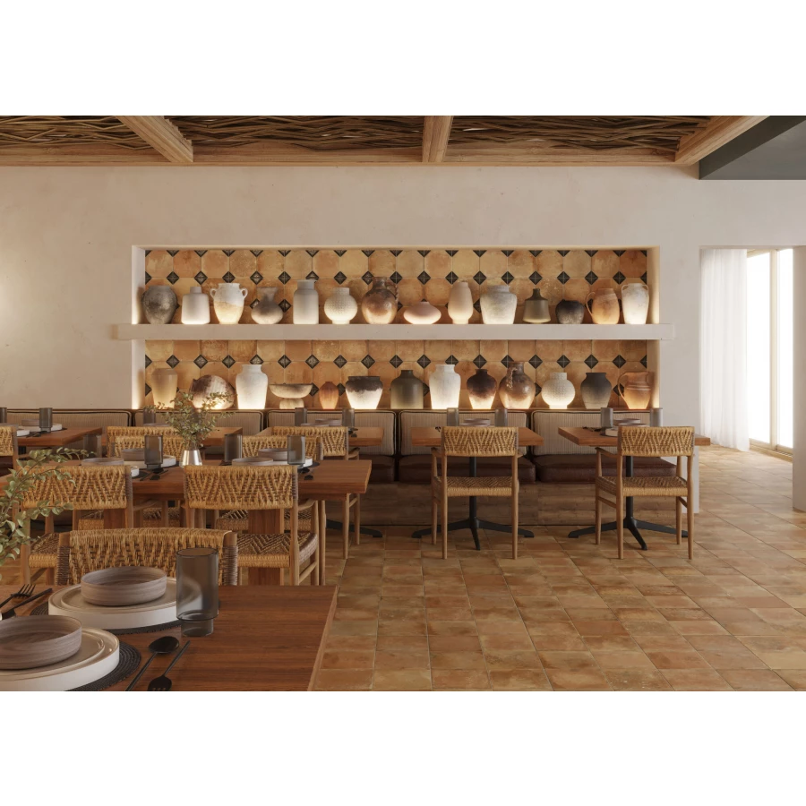 Керамогранит Peronda FS Nonna Black Decor LT матовый коричневый 3388941563 45,2х45,2 см