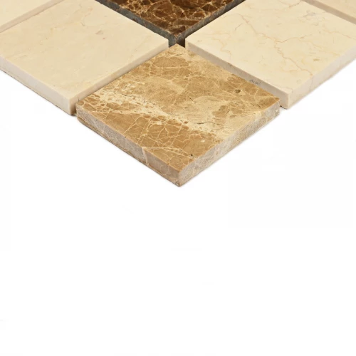 Мозаика Bonaparte Каменная мозаика Garda 48х48 матовая бежевая 30,5х30,5 см